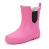 Hehainom Girls Rain Boots Toddler Kids Rain Boots Size 11 Hot Pink Waterproof Rainboots Easy-on Light Weight Chelsea Rain Shoes view 1
