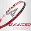 AMA SPORT Fast Speed Adult Tennis Racket - Pre-Strung Light Balance 27 inch Tennis Racquet for Women and Men Grip Size 2-4 1/4" (Red) view 3