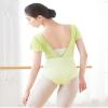 Dayance Green Ballet Leotards for Teens, Faux-2 Piece Women Dance Costume for Performance view 3
