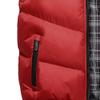 SWJGLITTR Men's Hooded Warm Vest Outdoor Sleeveless Stand Collar Jacket Thick Casual Padded Color Block Vest With Hood (Medium,Red) view 4