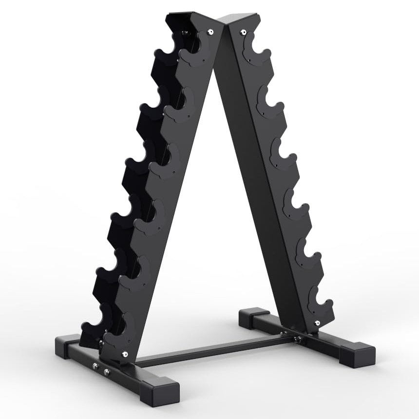 Dumbbell Rack Compact Weight Rack for Dumbbell, Kettlebell, Barbell, Heavy Duty Weight Storage Organizer (A-size dumbbell rack)