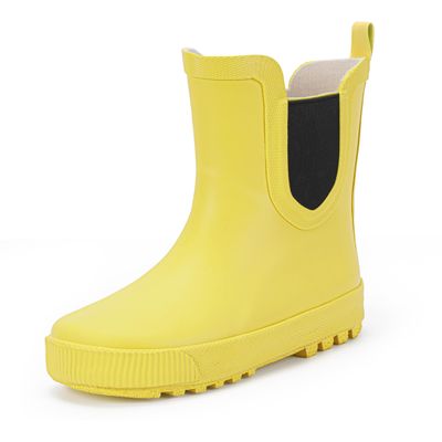 Hehainom Toddler Kids Rain Boots for Girls Boys Yellow Rain Shoes Size 13