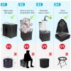 XXL Portable Toilet Camping Toilets for Car Indoor Outdoor Commode Foldable Travel Potty for Camping,Tent,Hiking,Boating,Long Road Trips,Traffic jam,Home,Black view 4