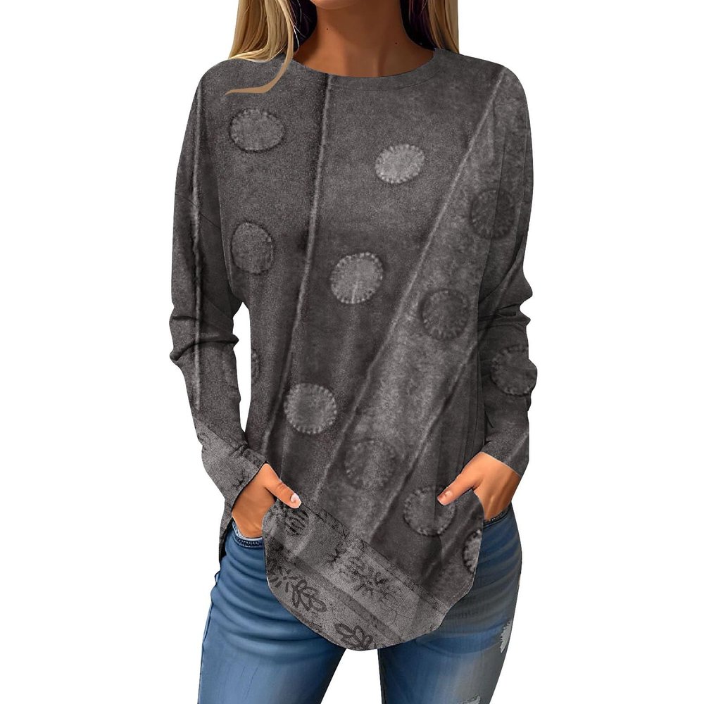 Women's activewear long sleeve tops Shirt Dresses for Women Fall Sweatshirt for Women Womens Tops Fall Womens Hoodies White top Cozy Sweatshirts for Women3-Gray,Medium