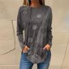 Women's activewear long sleeve tops Shirt Dresses for Women Fall Sweatshirt for Women Womens Tops Fall Womens Hoodies White top Cozy Sweatshirts for Women3-Gray,Medium view 4