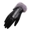 BKEKM Thermal Glove Leather Cycling Gloves Sheepskin Winter Gloves Touch Screen Mittens Gloves for Women Outdoor Warm Gloves view 1