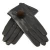 BKEKM Thermal Glove Sheepskin Winter Gloves Leather Cycling Gloves Lining Straight Mittens Gloves Elegant Outdoor Warm Gloves view 1