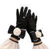 BKEKM Mittens Gloves 1 Pair Winter Gloves Bowknot Flower Outdoor Warm Gloves Screen Touch Ski Gloves Full Finger Thermal Glove view 1