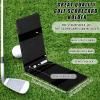 Honoson 4 Pcs Golf Scorecard Holder PU Leather Golf Yardage Book Cover Scorecard Book Score Holder Protector Gift Accessories, 4.3 x 7 Inches(Black) view 2