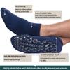 Muezna Men's Non-Slip Yoga Socks, Anti-Skid Pilates, Barre, Bikram Fitness Hospital Slipper Socks with Grips view 3