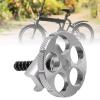 Gavigain Folding Bike Folding Bike C Buckle,Aluminum Hingle Clamp C Buckle CNC Integrated for Brompton Folding Bike (Silver) view 1
