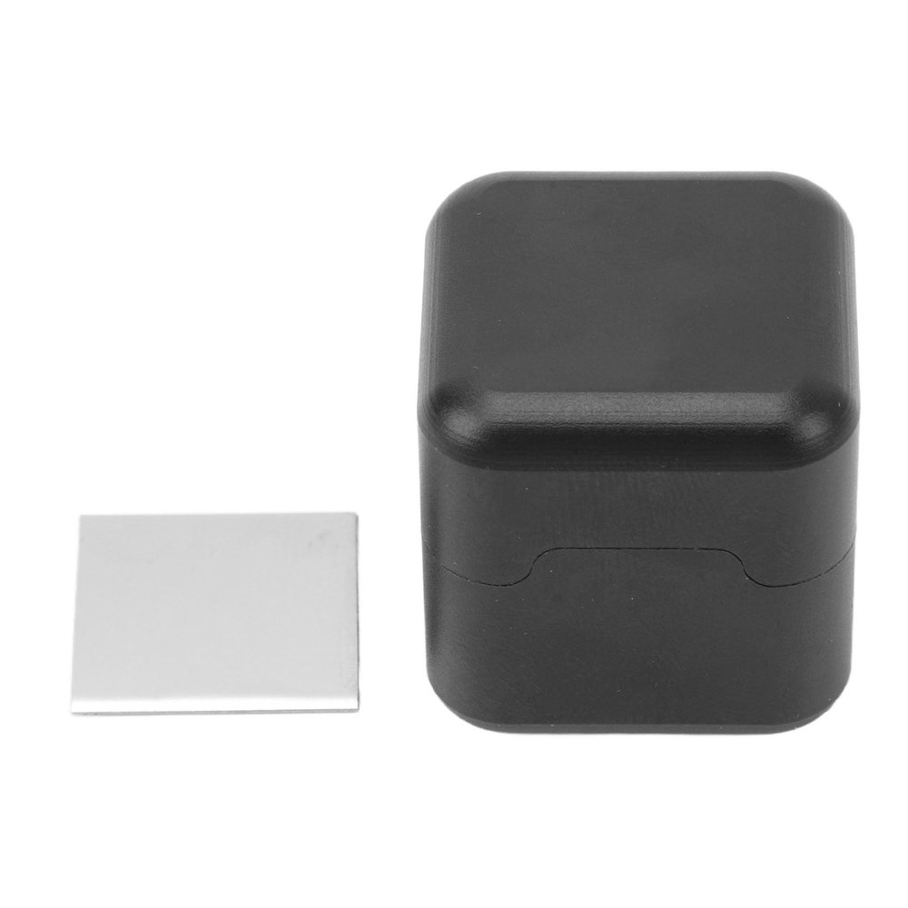 Aluminum R6 Billiard Chalk Holder, Portable Design Anodizing Process for Billiard Cue Snooker Accessory Black