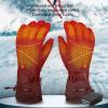 XHTLLO Heated Gloves, PU Padded Lining Touch Sensitive Waterproof Warming Gloves, Windproof Breathable Wearable Electric Heated Gloves, for Hiking view 2