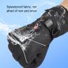 XHTLLO Heated Gloves, PU Padded Lining Touch Sensitive Waterproof Warming Gloves, Windproof Breathable Wearable Electric Heated Gloves, for Hiking view 4
