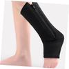 Housoutil 2pcs Adjustable Zipper Ankle Brace for Sports Compression Sleeve for Injury Recovery Joint Pain Relief Ankle Protector Socks for Men Women Black view 2