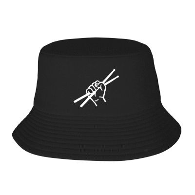 ADOSIA Drumsticks Drummer Bucket Hat Unisex Folding Fisherman Hat Black