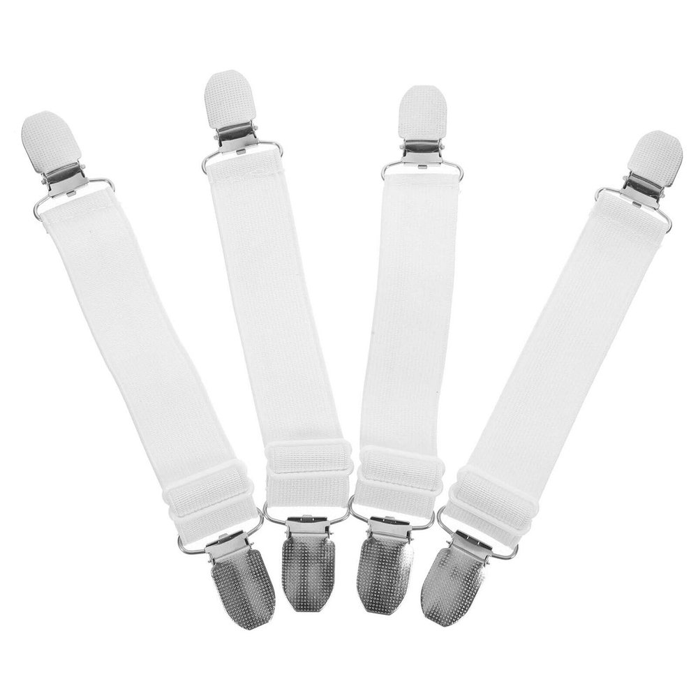BESPORTBLE 4pcs Adjustable Windproof Boot Clips for Motorcycle Outdoor Sports Elastic Pant Straps for All Genders Snowproof for Cycling Riding