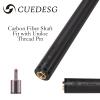 CUEDESG Carbon Fiber Pool Cue Stick Shaft 10.5mm/11.8mm/12.5mm,Low Deflection Pool Stick Shaft,Professional Cue Stick Shaft with Case(3/8-8 Teeth) (Quick Release_11.8mm) view 2