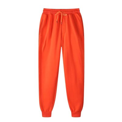 XUNRYAN Womens Casual Sweatpants with Pocket Elastic High Waist Joggers Trousers Lounge Pants for Workout Running Orange