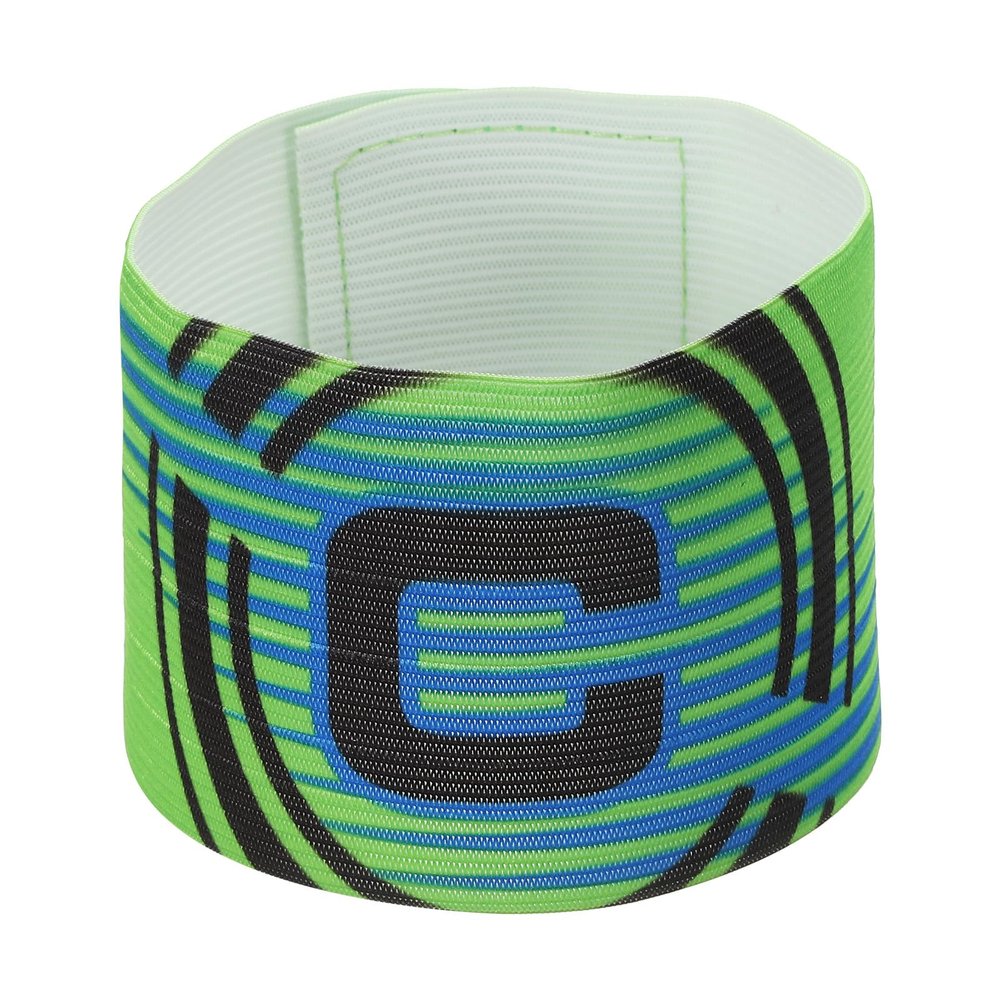 PATIKIL 12.2x2.6 Soccer Captain C Armband, Nylon Unisex Elastic Arm Band Adjustable for Youth Adult Team Training, Green