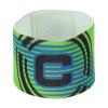 PATIKIL 12.2x2.6 Soccer Captain C Armband, Nylon Unisex Elastic Arm Band Adjustable for Youth Adult Team Training, Green view 1