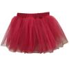 Girls Flower Tulle Skirt Princess Ballet Dance Dress Tutu Skirt Outwear for Baby Kids (Red, 18-24 Months) view 1
