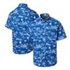 Reyn Spooner Men's Royal New England Patriots Throwback Kekai-Print Button-Up Shirt view 1