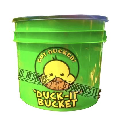 The Lime Bright Green Duck-It Bucket, Ducking Bucket, Duck Bucket, Duck it Bucket, Rubber Duck