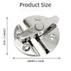 MerciL Boat Door Cabinet Hatch, 316 Stainless Steel Marine Door Latch Heavy Duty 2.16"" (55mm) Round Turn Button Twist Catch Latch Marine Hardware Accessories for Door Cabinet (2), Silver view 4
