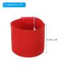 PATIKIL 9.4x2.5 Soccer Captain C Armband, 2 Pack Nylon Unisex Elastic Arm Band Adjustable for Youth Adult Team Training, Red view 2
