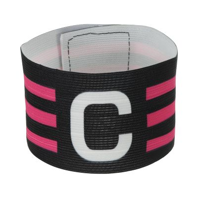PATIKIL 12.2x2.5 Soccer Captain C Armband, Nylon Unisex Elastic Arm Badge Adjustable for Youth Adult Team Training, Black