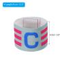 PATIKIL 12.2x2.5 Soccer Captain C Armband, 3 Pack Nylon Unisex Elastic Arm Badge Adjustable for Youth Adult Team Training, Grey view 2