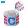 PATIKIL 12.2x2.5 Soccer Captain C Armband, 3 Pack Nylon Unisex Elastic Arm Badge Adjustable for Youth Adult Team Training, Grey view 3