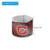 PATIKIL 12.2x2.6 Soccer Captain C Armband, 2 Pack Nylon Unisex Elastic Arm Badge Adjustable for Youth Adult Team Training, Black view 2