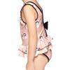 Julysand Girls One-Piece Swimsuit Dress Pink Coasy Cat Kitty Swimwear Ruffle Bow Bathing Suits for Toddler Girls wlt18G007-2y view 3