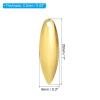 PATIKIL Fishing Lure Blades 1x0.3, 50 Pack Willowleaf Lure Making for DIY Bait, Golden view 2