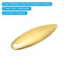 PATIKIL Fishing Lure Blades 1x0.3, 50 Pack Willowleaf Lure Making for DIY Bait, Golden view 4
