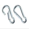 Branded Boards Black & Silver Zinc-Galvanized Heavy Duty Bushcraft Carabiner Spring Snap Clip Link Hooks 200-500lb Load 2, 6 & 12 Packs (Silver-7cm-2 Pack)