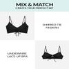 Sports Illustrated Women's String Tie Side Tanga, Black, Large view 4