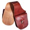 New Medium Size Saddle Bags made with Harness Leather, brown view 1
