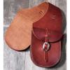 New Medium Size Saddle Bags made with Harness Leather, brown view 2