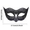 fjygwx13 Couple Masquerade Masks Set, Venetian Party Masks for Women Men, Shiny Rhinestone Eyemask for Halloween Prom Mardi Gras view 3
