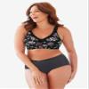 Catherines Plus Size Full Coverage Microfiber Panty 3-Pack - 11, Watercolor Floral Pack view 4