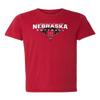 CornBorn Nebraska Womens Apparel - Premium Tri-Blend Nebraska Softball Tradition of Excellence - Solid Red Tri-Blend - 2X view 1