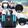 Hsmihair Bowling Ball Bag for Single Ball, Bowling Tote with Padded Holder,Fits Shoes up to Mens Size 14, Carry Bag for Bowling Accessories view 3