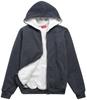 Coney Island Girls Hoodie - Cozy Soft Fleece Sherpa Lined Hoodie Zip Up Sweatshirt for Girls - Size Up for Better Fit, Size 5-6, Charcoal/Ecru view 3