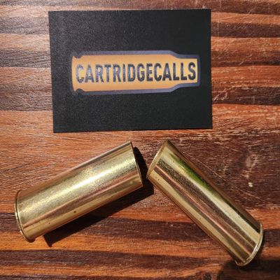 Cartridge Calls 12 Gauge Solid Brass Predator and Big Game Call (Double Cottontail)