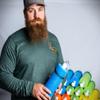 Dougs Fishing Jugs with Nylon Lines and Hooks for Catfish and Other Fish Set of 5, Heavy-Duty and Reusable Jumbo Noodles with PVC, Easy to Spot Colors - Two Hook Variation (Blue, 15 ft) view 3