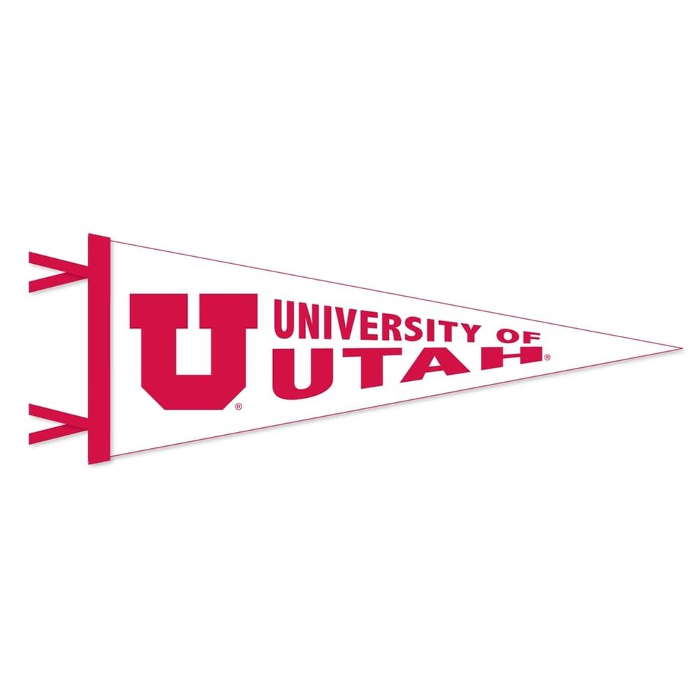 Utah Utes Wool Felt Pennant - 9" x 24"