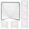 Velocity Official Size 6x6x7' Backyard Lacrosse Practice and Training Goal, Includes 4MM Lacrosse Net, for Youth, Kids, and Adults  Black Frame, White Net view 2